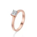 Pierścionek z diamentem różowe złoto AJPZ_006